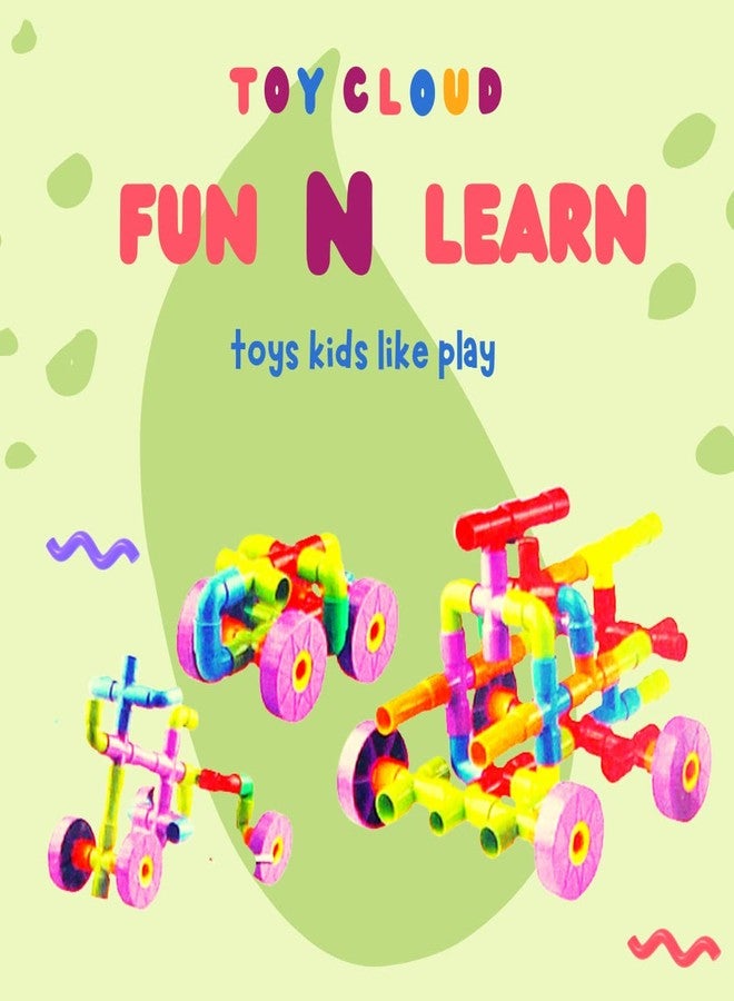 إيكتا مجموعة مكعبات البناء الأساسية من إيكتا سمارت بيلدرز، مكعبات بناء للأطفال، لعبة مكعبات للأطفال (متعددة الألوان، حجم كبير) - 50 قطعة - Image 3